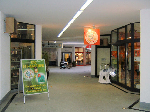 Passage Q4 - rechts befindet sich das Ladenlokal